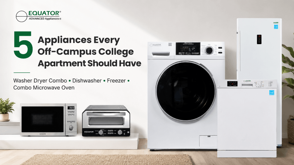 Combo washer dryer, dishwasher, freezer, combo microwave oven